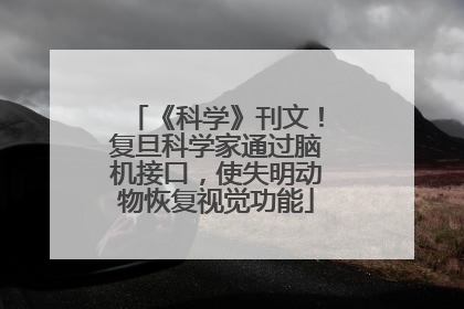 《科学》刊文！复旦科学家通过脑机接口，使失明动物恢复视觉功能