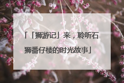 「狮游记」来，聆听石狮番仔楼的时光故事