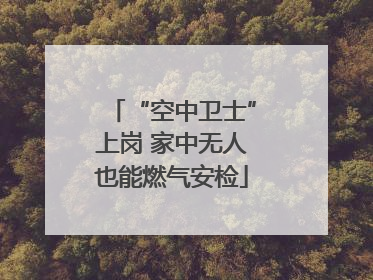 “空中卫士”上岗 家中无人也能燃气安检