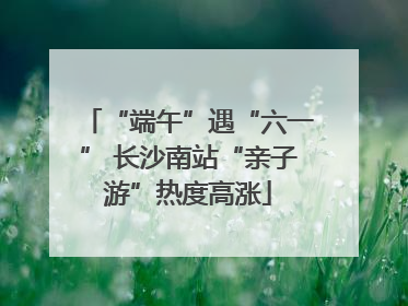“端午”遇“六一” 长沙南站“亲子游”热度高涨