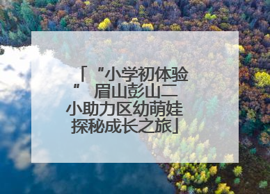“小学初体验” 眉山彭山二小助力区幼萌娃探秘成长之旅