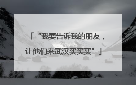 “我要告诉我的朋友，让他们来武汉买买买”