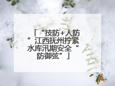 “技防+人防”江西抚州拧紧水库汛期安全“防御弦”