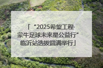 “2025希望工程·蒙牛足球未来星公益行”临沂站选拔圆满举行