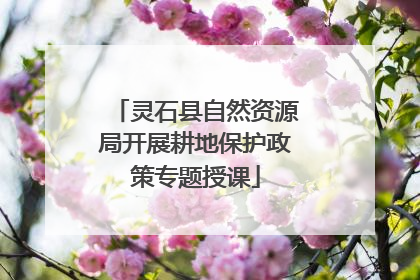 灵石县自然资源局开展耕地保护政策专题授课