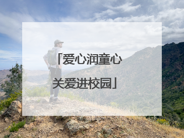 爱心润童心 关爱进校园
