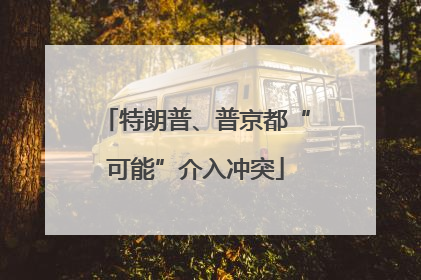 特朗普、普京都“可能”介入冲突