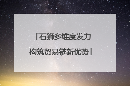 石狮多维度发力 构筑贸易链新优势