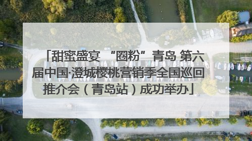 甜蜜盛宴 “圈粉”青岛 第六届中国·澄城樱桃营销季全国巡回推介会（青岛站）成功举办