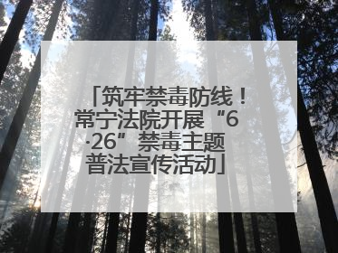 筑牢禁毒防线！常宁法院开展“6·26”禁毒主题普法宣传活动