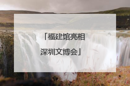 福建馆亮相深圳文博会