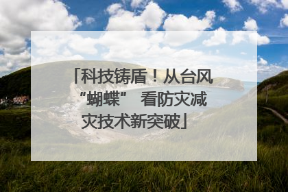 科技铸盾！从台风“蝴蝶” 看防灾减灾技术新突破