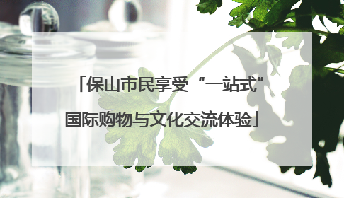保山市民享受“一站式”国际购物与文化交流体验