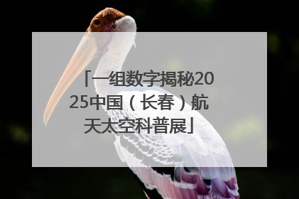 一组数字揭秘2025中国（长春）航天太空科普展