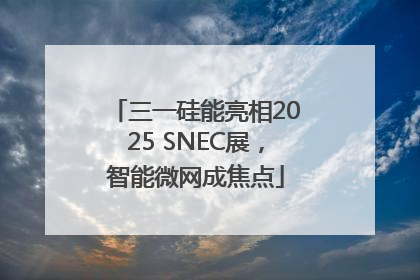 三一硅能亮相2025 SNEC展，智能微网成焦点