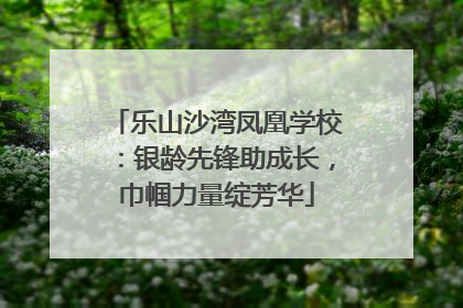 乐山沙湾凤凰学校：银龄先锋助成长，巾帼力量绽芳华