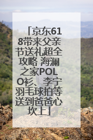 京东618带来父亲节送礼超全攻略 海澜之家POLO衫、李宁羽毛球拍等送到爸爸心坎上