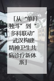 从“单打独斗”到“多科联动” 武汉构建精神卫生共病诊疗新体系