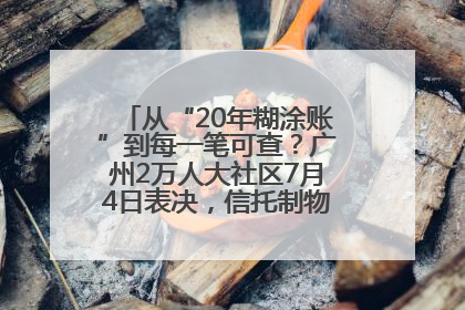 从“20年糊涂账”到每一笔可查？广州2万人大社区7月4日表决，信托制物业如何取“信”？