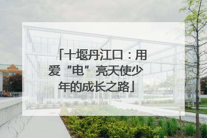 十堰丹江口：用爱“电”亮天使少年的成长之路