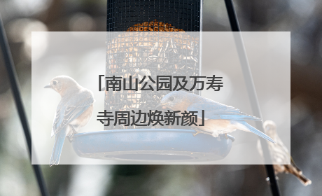 南山公园及万寿寺周边焕新颜