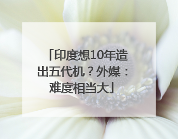 印度想10年造出五代机？外媒：难度相当大