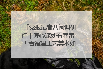党报记者八闽调研行｜匠心深处有春雷！看福建工艺美术如何创新表达
