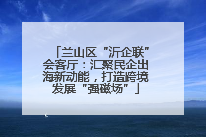 兰山区“沂企联”会客厅：汇聚民企出海新动能，打造跨境发展“强磁场”