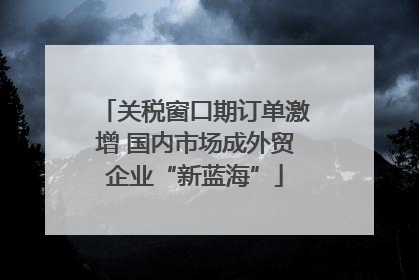 关税窗口期订单激增 国内市场成外贸企业“新蓝海”