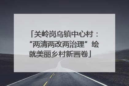 关岭岗乌镇中心村：“两清两改两治理”绘就美丽乡村新画卷