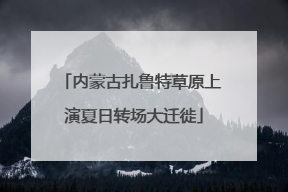 内蒙古扎鲁特草原上演夏日转场大迁徙