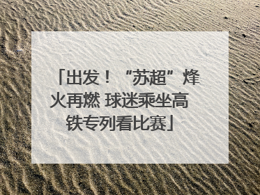 出发！“苏超”烽火再燃 球迷乘坐高铁专列看比赛