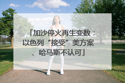 加沙停火再生变数：以色列“接受”美方案、哈马斯不认可