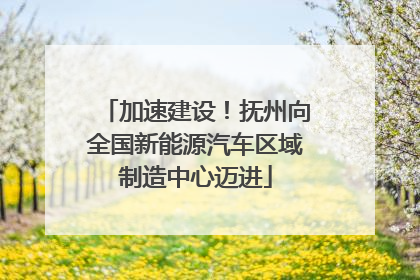 加速建设！抚州向全国新能源汽车区域制造中心迈进