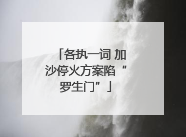 各执一词 加沙停火方案陷“罗生门”