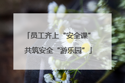 员工齐上“安全课” 共筑安全“游乐园”