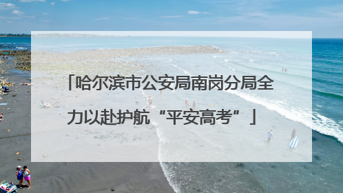 哈尔滨市公安局南岗分局全力以赴护航“平安高考”