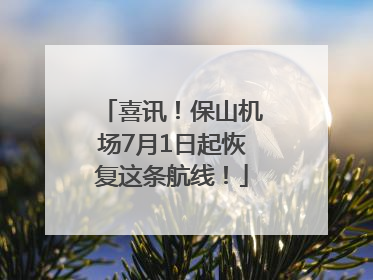喜讯！保山机场7月1日起恢复这条航线！