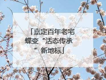 嘉定百年老宅蝶变“活态传承”新地标