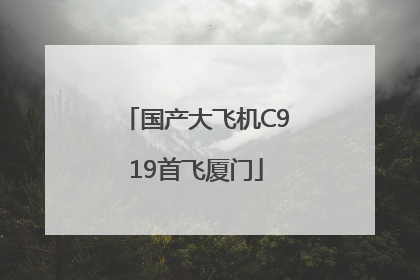 国产大飞机C919首飞厦门