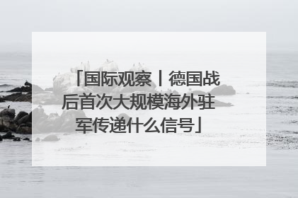国际观察丨德国战后首次大规模海外驻军传递什么信号