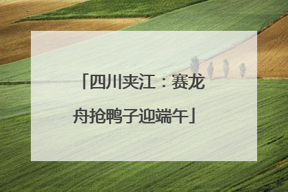 四川夹江：赛龙舟抢鸭子迎端午