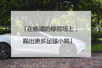 在杨浦的绿茵场上，踢出更多足球小将