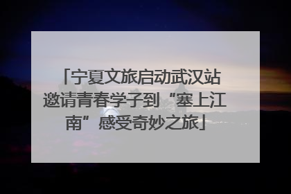 宁夏文旅启动武汉站 邀请青春学子到“塞上江南”感受奇妙之旅