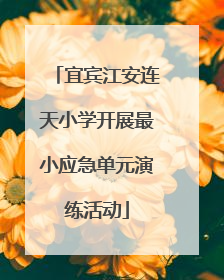 宜宾江安连天小学开展最小应急单元演练活动