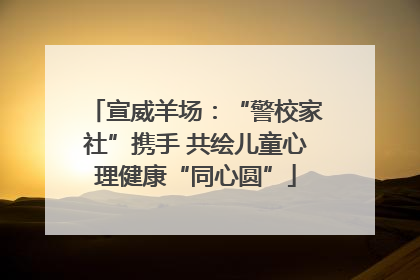 宣威羊场：“警校家社”携手 共绘儿童心理健康“同心圆”
