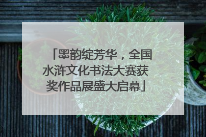 墨韵绽芳华，全国水浒文化书法大赛获奖作品展盛大启幕