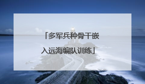 多军兵种骨干嵌入远海编队训练