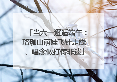 当六一邂逅端午：珞珈山萌娃飞针走线、唱念做打传非遗