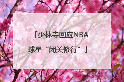 少林寺回应NBA球星“闭关修行”